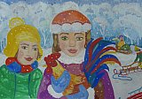 Цой Екатерина 13 лет. В год огненного петуха - Зимняя выставка 2016