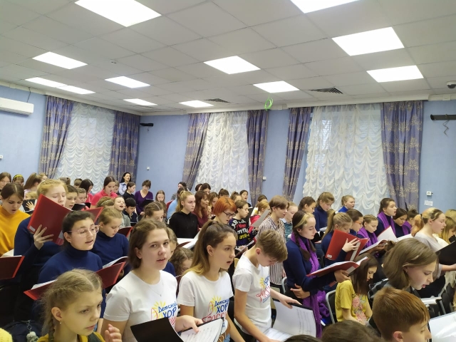 Репетиции перед выступлением в Кремлевском Дворце