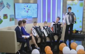 Учащиеся народных инструментов на телеканале "Кубань-24"